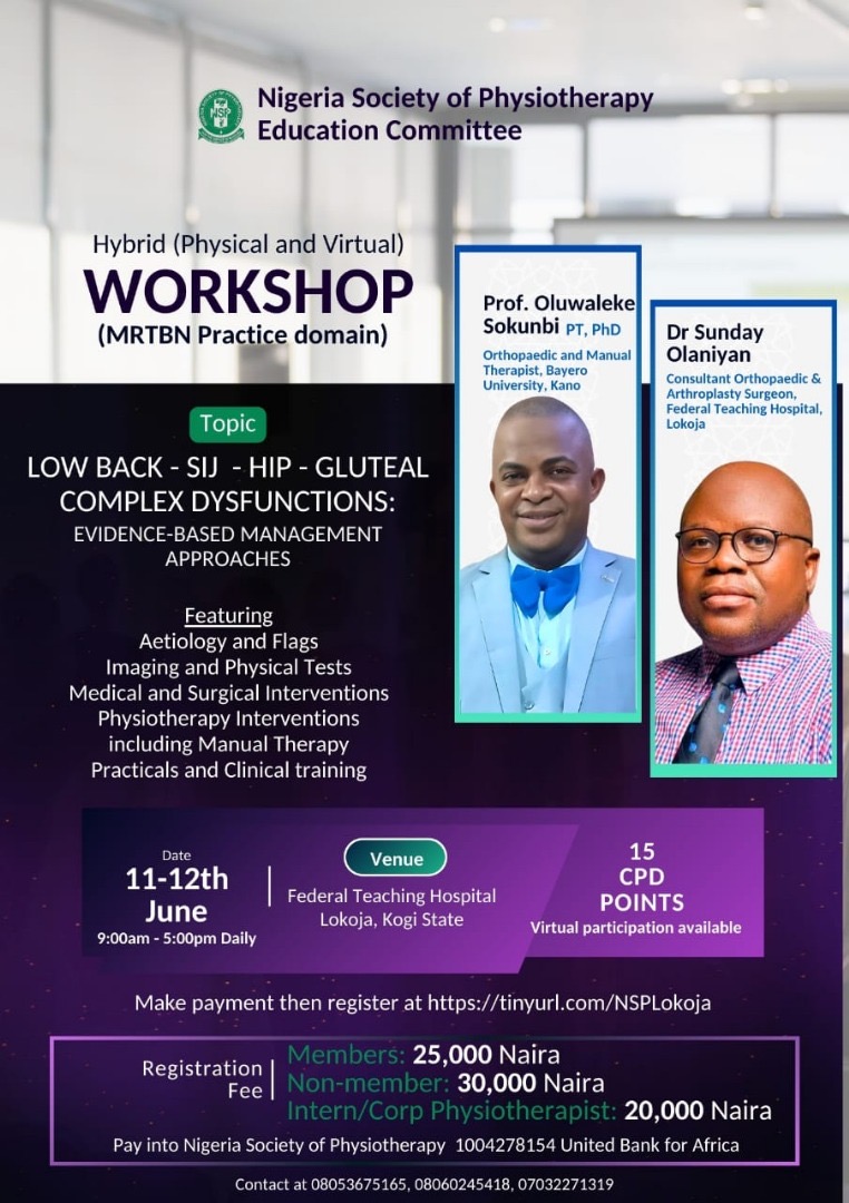 Invitation to Lokoja Musculoskeletal Hands-On Workshop (Hybrid) max-h-[350px]